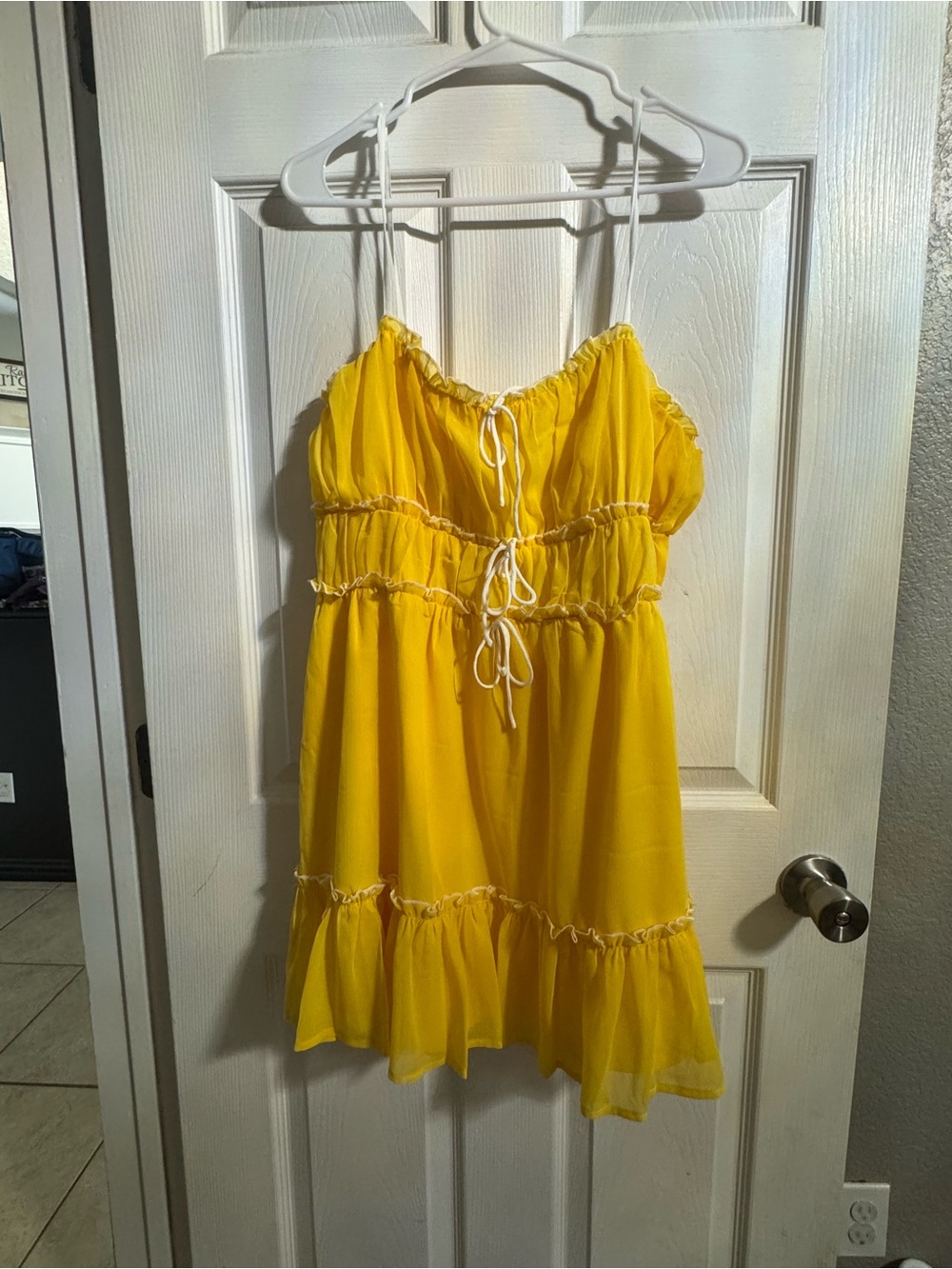 Lulu's Sunny Yellow Tiered Ruffle Sundress
